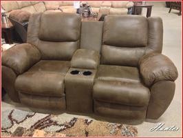 Ashley Leather Loveseat Recliner Cartaz