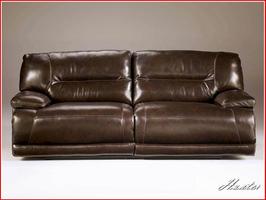 Ashley Leather Loveseat Recliner imagem de tela 2