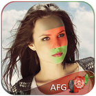Afghanistan Flag Face Paint иконка