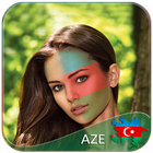 Azerbaijan Flag Face Paint icon