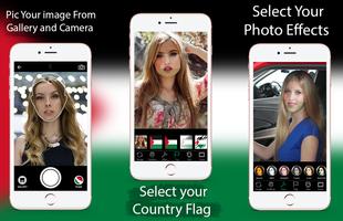 Palestinian Flag Face Paint poster