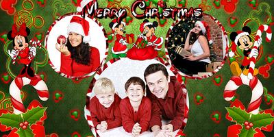 Merry Christmas Photo Frame постер