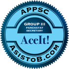 APPSC Group III Panchayat Secr simgesi