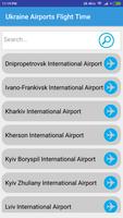 Ukraine Airports Flight Time plakat