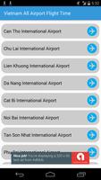 Poster Vietnam Airports Flight Time