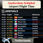 Amsterdam Schiphol Airport Flight Time simgesi