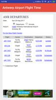 Antwerp Airport Flight Time اسکرین شاٹ 1