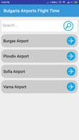 پوستر Bulgaria Airports Flight Time