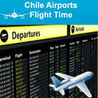 Chile Airports Flight Time-icoon