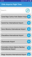 Chile Airports Flight Time Affiche