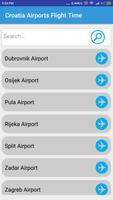 Croatia Airports Flight Time Affiche