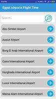 پوستر Egypt Airports Flight Time