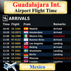 Guadalajara Airport Flight Time ไอคอน
