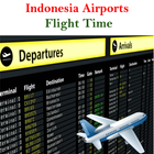 Indonesia All Airports Flight Time icône