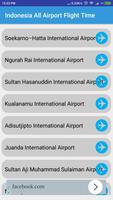 Poster Indonesia All Airports Flight Time