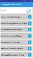 Iran Airports Flight Time Affiche