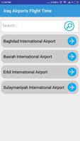 Iraq Airports Flight Time plakat