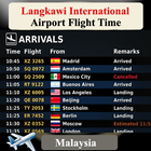 Langkawi Airport Flight Time آئیکن