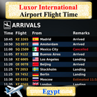 Luxor Airport Flight Time simgesi