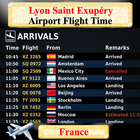 Lyon Saint Exupery Airport Flight Time-icoon