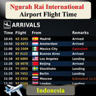 Airport Flight Time of Ngurah Rai ícone