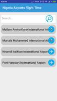 Nigeria Airports Flight Time الملصق