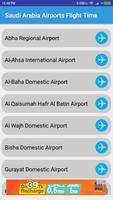 Saudi Arabia Airports Flight Time poster