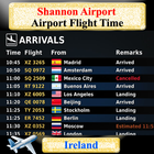 Shannon Airport  Flight Time icon