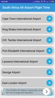 South Africa All Airports Flight Time Affiche
