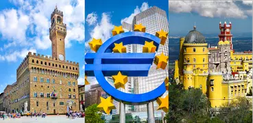 欧州諸国 ヨーロッパの国、地図、旗および首都についてのクイズ