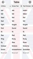 Irregular Verbs تصوير الشاشة 1