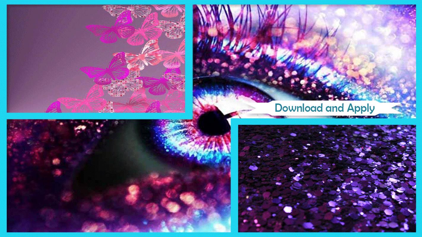 Papel De Parede Ao Vivo Do Glitter Roxo Para Android Apk Baixar