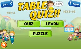 پوستر Table Quiz- Learn Tables