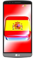 Spain flag live wallpaper ポスター