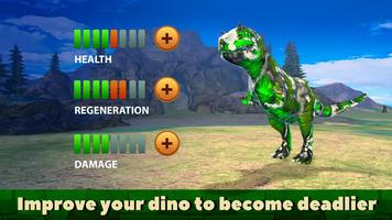 برنامه‌نما Dinosaur T-Rex Fighting Sim 3D عکس از صفحه