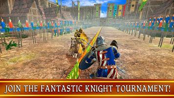 Medieval Knight Fighting Horse Ride 3D capture d'écran 1