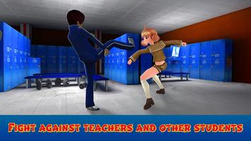 School Boy Fighting Game - King of Chaos capture d'écran 1