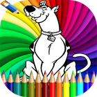 Coloring Book For Scooby Dog biểu tượng