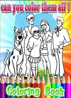 Coloring Book For Scooby Dog پوسٹر