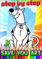 Coloring Book For Scooby Dog تصوير الشاشة 1