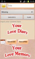 Love Diary & Love Message captura de pantalla 3