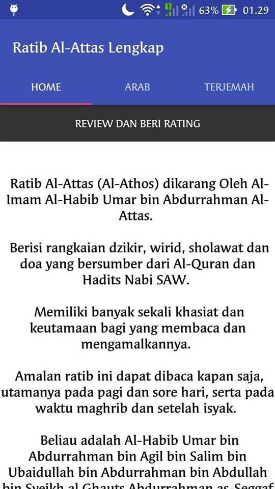 Ratib al attas dan terjemahan pdf