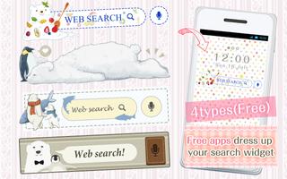 KawaiWidget Cute Polar Bear Cartaz