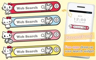 Kawaii Widget Hello Kitty पोस्टर