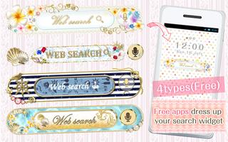 Kawaii Widget Marine Blue Affiche