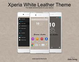 White-Leather Theme Affiche