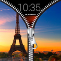 Paris Zipper Lock Screen