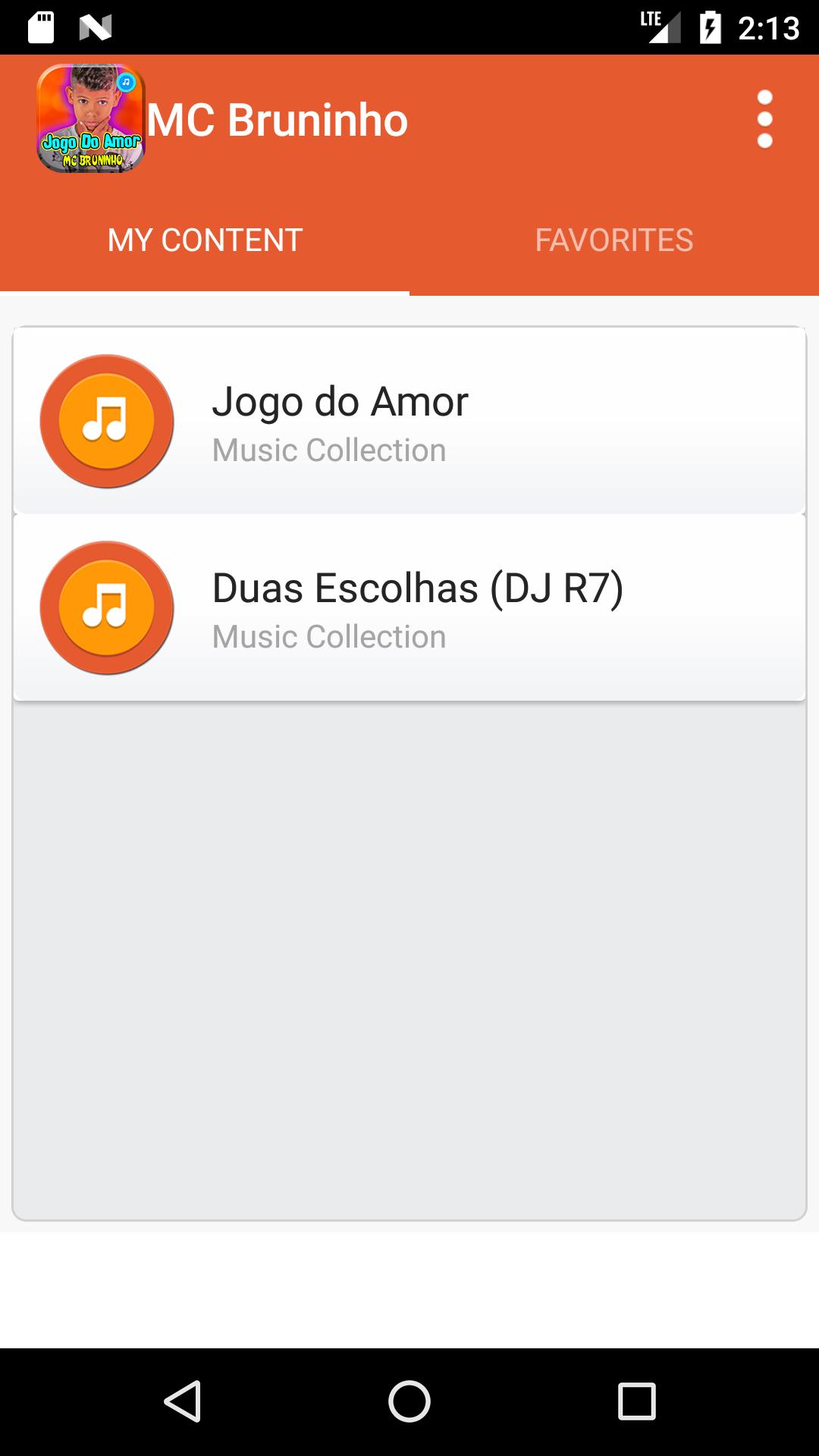 MC Bruninho Jogo do Amor Letra da música APK (Android App