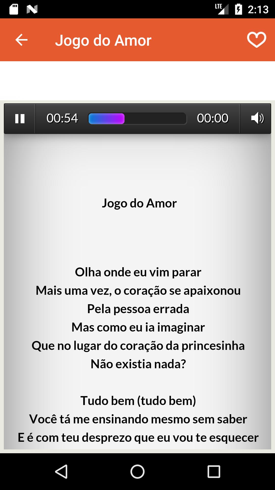 Jogo do Amor - música y letra de MC Bruninho