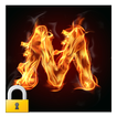 Burning Letter M Lock